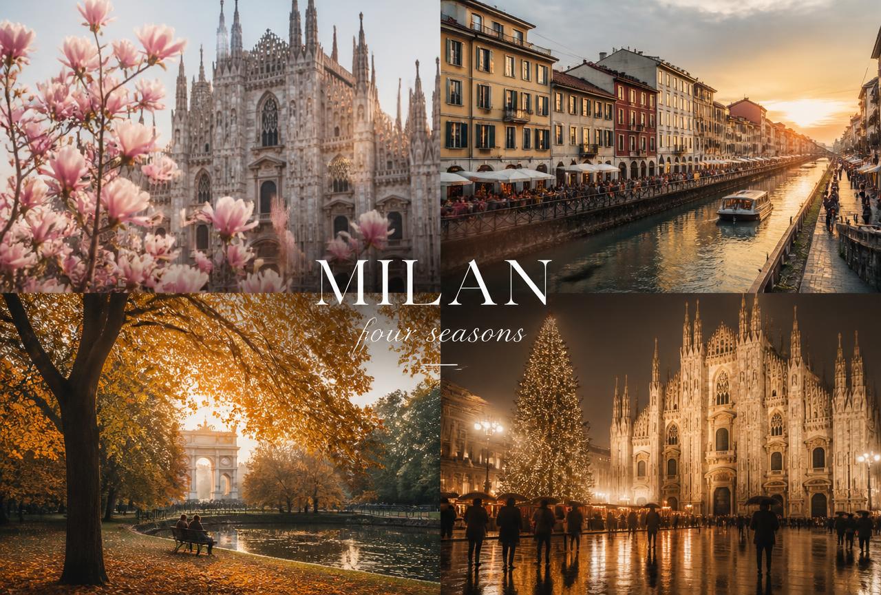Le quattro stagioni di Milano: Duomo, Navigli, parco e luci natalizie